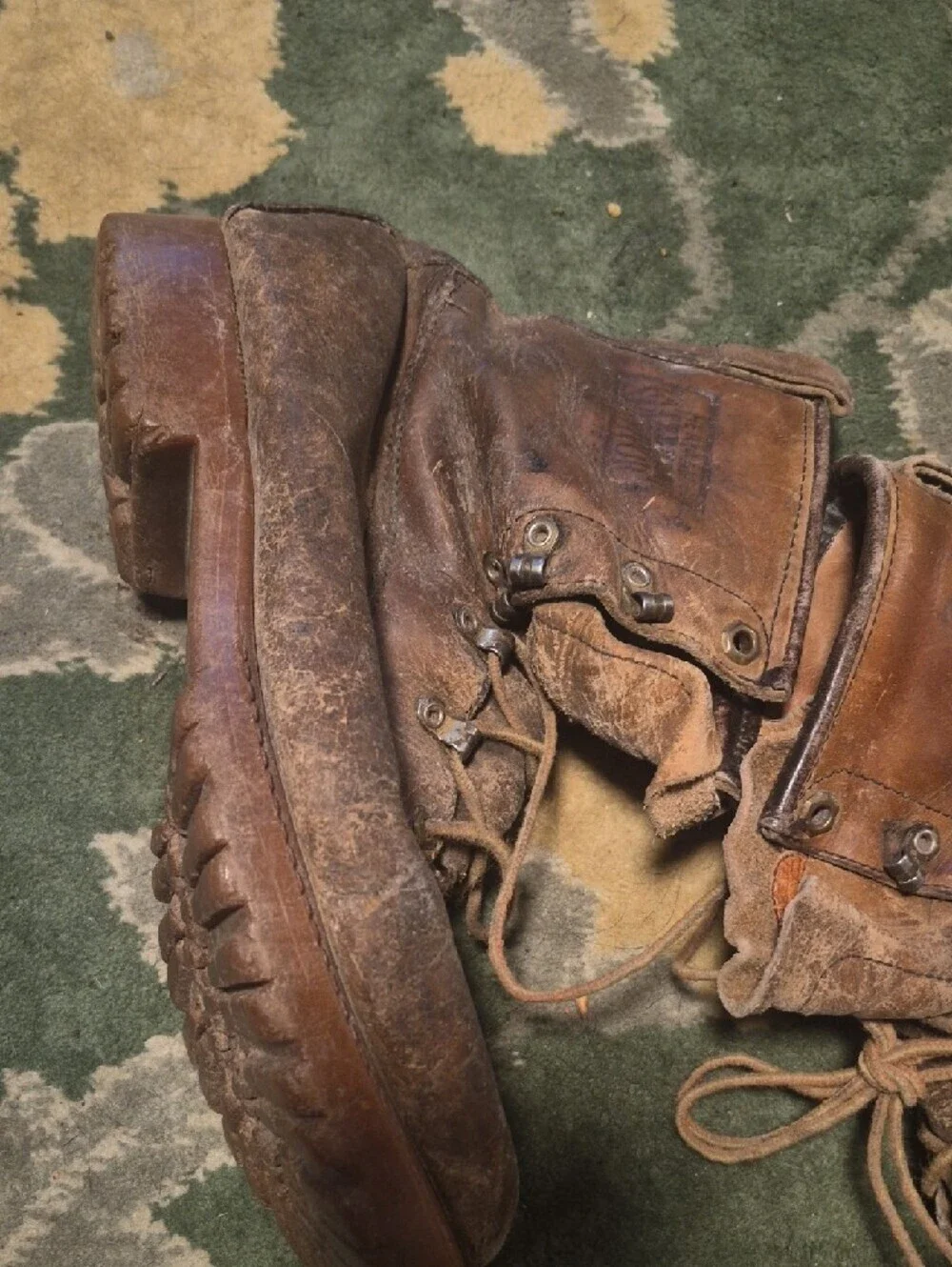 Men's Rustic Brown Leather Ankle Boots